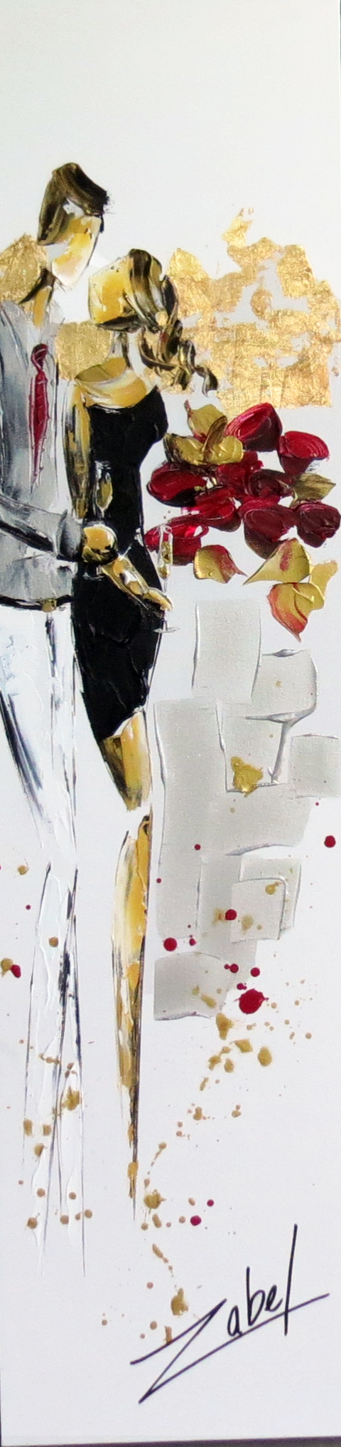 Champagne and roses 12x48