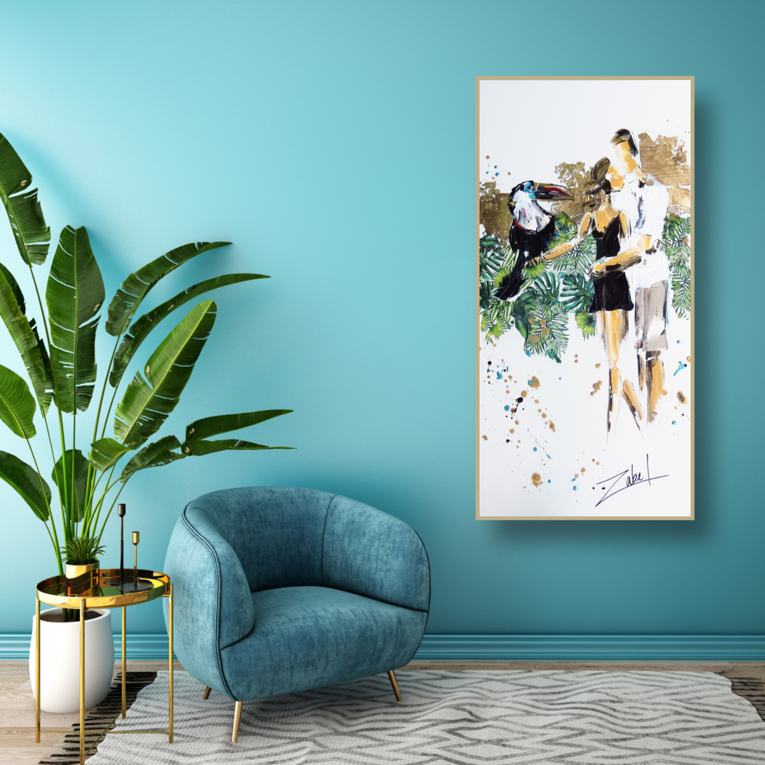 Amour de Toucan Art et Design d'intérieur par Zabel Artiste Peintre